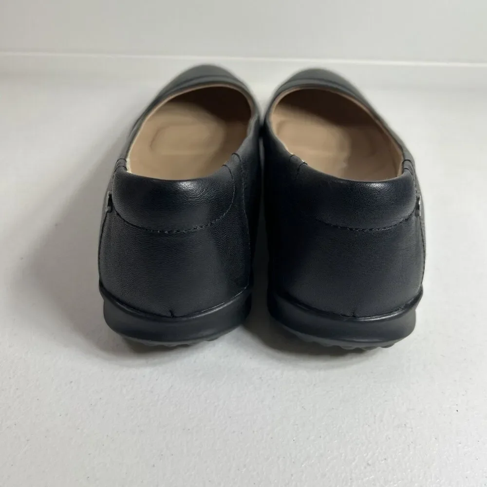 Hush Puppies Women’s Shoes Size 12 Black Linnet Bria Slip On Leather Loafer